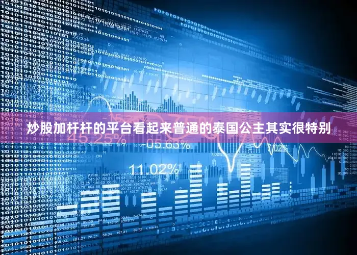 炒股加杆杆的平台看起来普通的泰国公主其实很特别