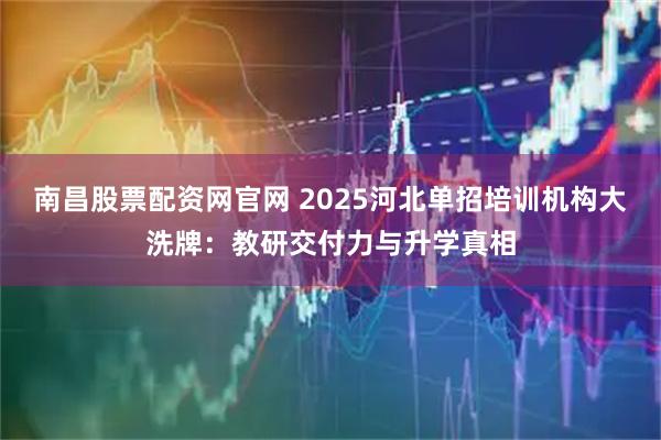 南昌股票配资网官网 2025河北单招培训机构大洗牌：教研交付力与升学真相